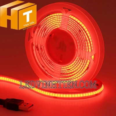 Đèn led dây COB 5V màu đỏ