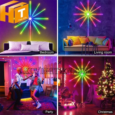 Đèn led dây pháo hoa, kết nối qua app