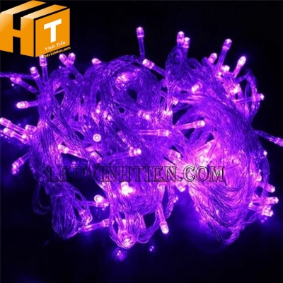 Dây đèn trang trí 8m màu tím