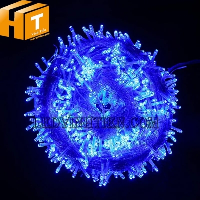 Đèn trang trí noel 100m xanh dương