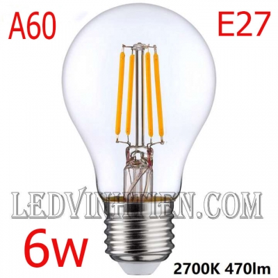 Đèn led edison A60 4w