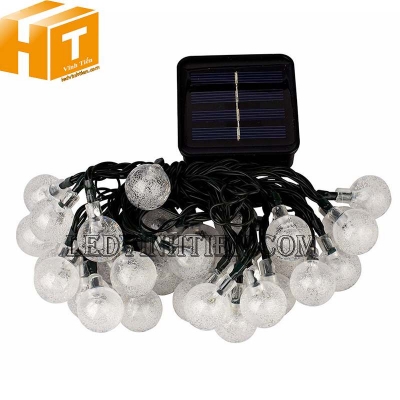 Đèn led năng lượng mặt trời quả cầu pha lê