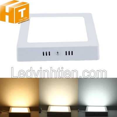 Đèn led ốp trần vuông 6W 3 màu