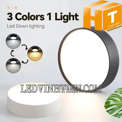 Đèn ốp nổi 16w 3 màu tràn viền MPE