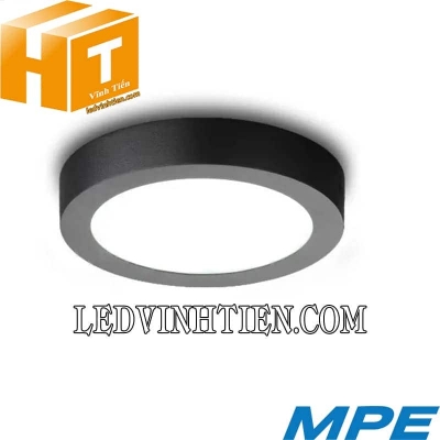 Đèn led panel tròn nổi viền đen SRPLB-18W trắng, vàng