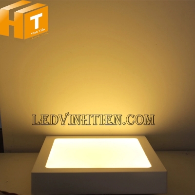 Đèn ốp nổi vuông 12w màu vàng