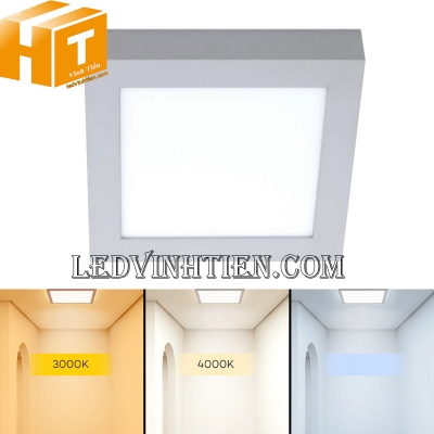  Đèn ốp nổi vuông 18w 3 màu