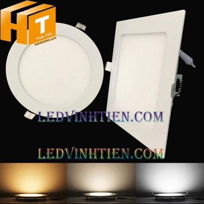 Đèn led âm trần vuông 3 màu 12w