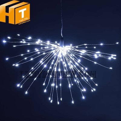Đèn led trang trí pháo hoa màu trắng