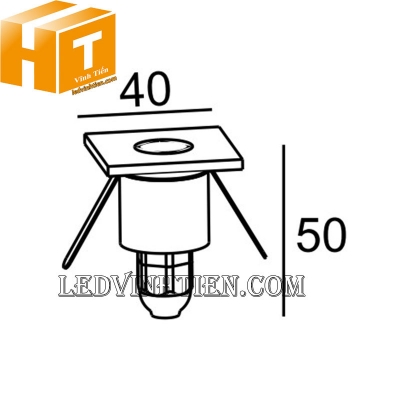 Đèn lối đi NSL2102 màu vàng Nanoco