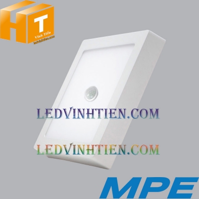 Đèn ốp nổi vuông 12w cảm biến chuyển động MPE