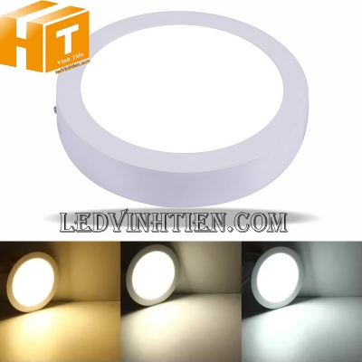Đèn ốp nổi tròn 12w 3 màu