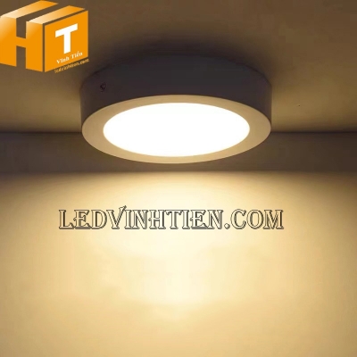 Đèn led ốp trần 6W tròn màu vàng