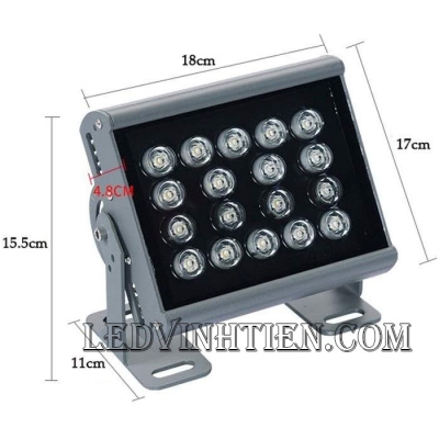 Đèn pha LED mắt hạt 18w