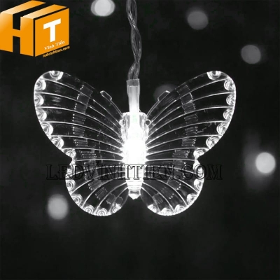 Led rèm hình con bướm 3m5 màu trắng