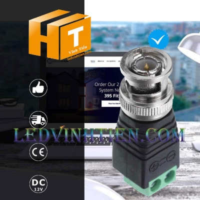 Jack nối DC cho đèn led, camera