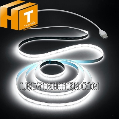 Đèn led dây COB 5V ánh sáng trắng