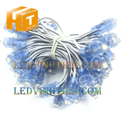 Led đúc F5 12V đế 9mm màu trắng