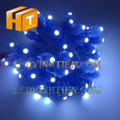 Led đúc F5 12V đế 9mm màu trắng