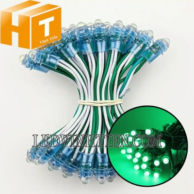 Led đúc f7 5V đầu trong màu xanh lá
