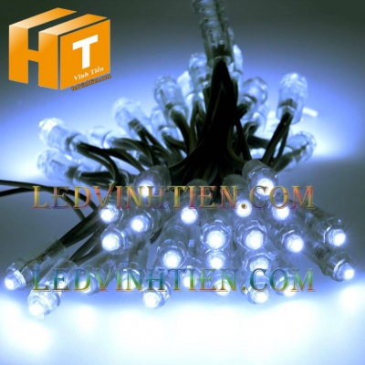 Led đúc F8 12V đầu trong màu trắng