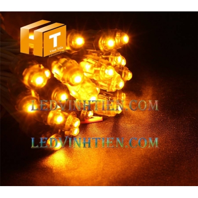 Led đúc F8 12V đầu trong màu vàng