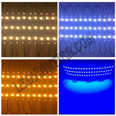 Led hắt 12V 5054 3 bóng xanh dương