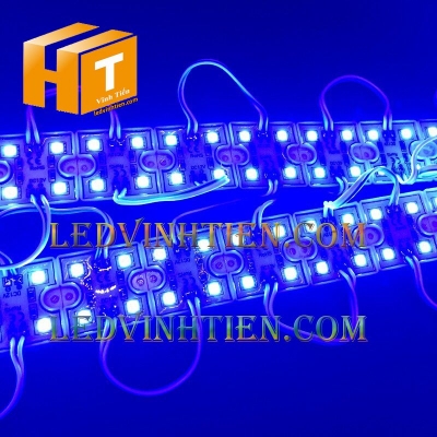 Led hắt 4 bóng đế sắt xanh dương