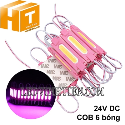 Led hắt COB 6 bóng 24V màu hồng