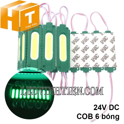 Led hắt COB 6 bóng 24V xanh lá