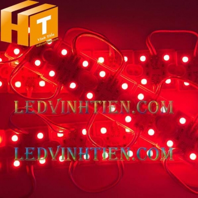 Led module 4 bóng 5050 đế nhựa màu đỏ