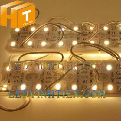Led module 4 bóng 5050 đế nhựa màu vàng