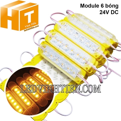 Led module 6 bóng 24V màu vàng