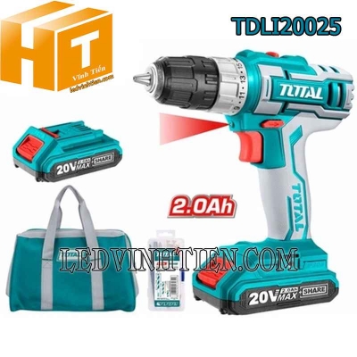 Máy khoan dùng pin Total TDLI20025