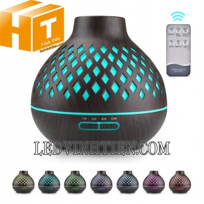 Máy xông tinh dầu cỡ lớn 400ml kèm remote