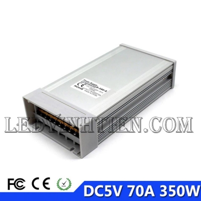 Nguồn 5V 70A ngoài trời vỏ nhôm