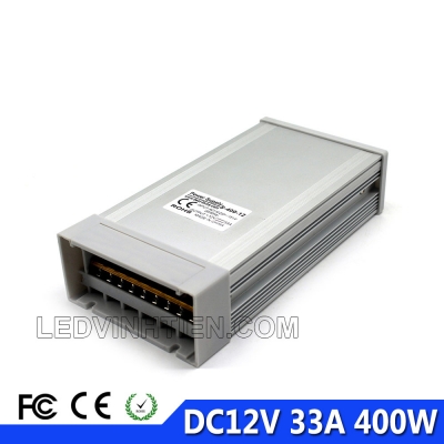 Nguồn 12V 33A vỏ nhôm ngoài trời