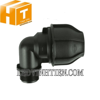 Nối góc 90 độ ren ngoài HDPE Tiền Phong