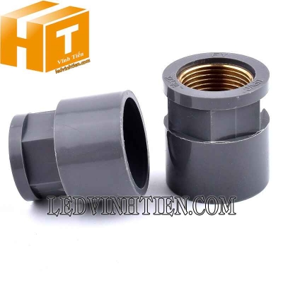 Nối thẳng uPVC ren trong đồng Sino