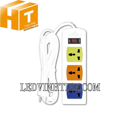 Ổ cắm 3 ổ 3 chấu Robot Multi 3S3