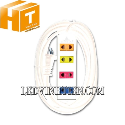 Ổ cắm 4 ổ 2 chấu Robot Standard 4D