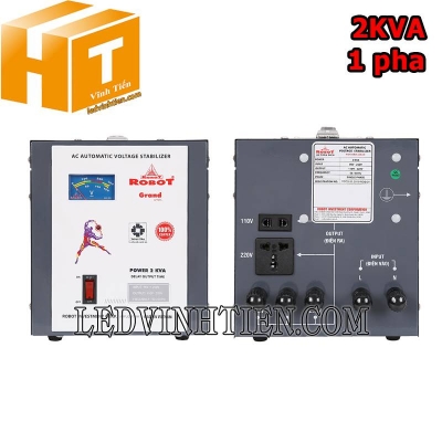Ổn áp 1 pha 2KVA Robot Grand 90-250V