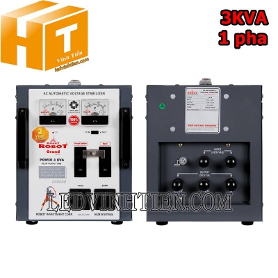 Ổn áp 1 pha 3KVA Robot Grand 90-250V