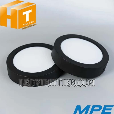 Đèn led panel tròn nổi viền đen 3 màu SRPLB-12W