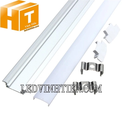 Thanh nhôm định hình YW âm 25x7mm