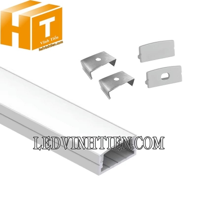 Thanh nhôm định hình U nổi 24x10mm
