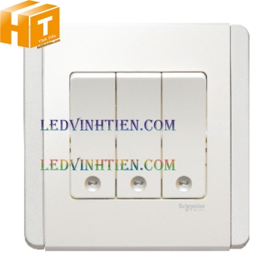 Ba công tắc dolly 1 chiều màu trắng Schneider