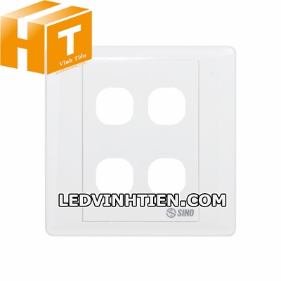 Mặt công tắc 4 lỗ tròn S984/X Sino Vanlock