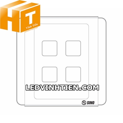 Mặt công tắc 4 lỗ S664X Sino