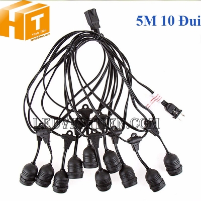 Bộ dây treo kín nước dài 5m 10 đui